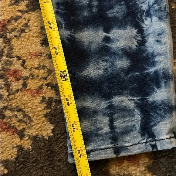 FrameTie Dye Grunge Le High Skinny Crop Jeans Women’s Size 26 - Picture 10 of 15